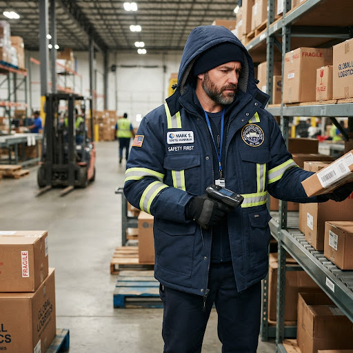 Thick corporate thermal parka